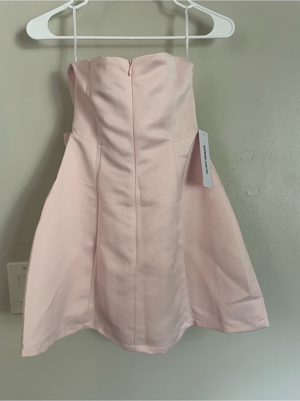 Princess Polly Genevie Bow Strapless Minidress Pink Sz 2 NWT - Picture 3 of 6